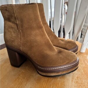 Steve Madden Brown Suede Heeled Boots